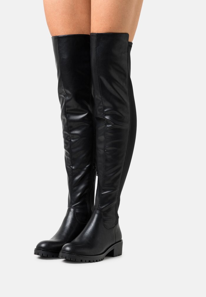 Bottes Anna Field Over the knee Noir Femme | PYO-5867220